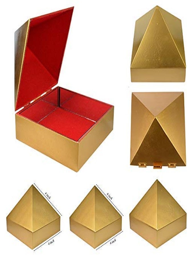 Crystu Wooden Pyramid Wish Box Size 15.2 cm 6 inch Wish Box for Reiki Wish Healing and Crystal Healing Wish Box - Image 1